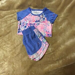 Champion Kids Matching Set - Blue and Pink